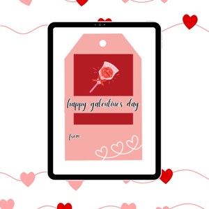 Printable Galentine's Day Gift Tags, Gift Tags for Galentine's Day