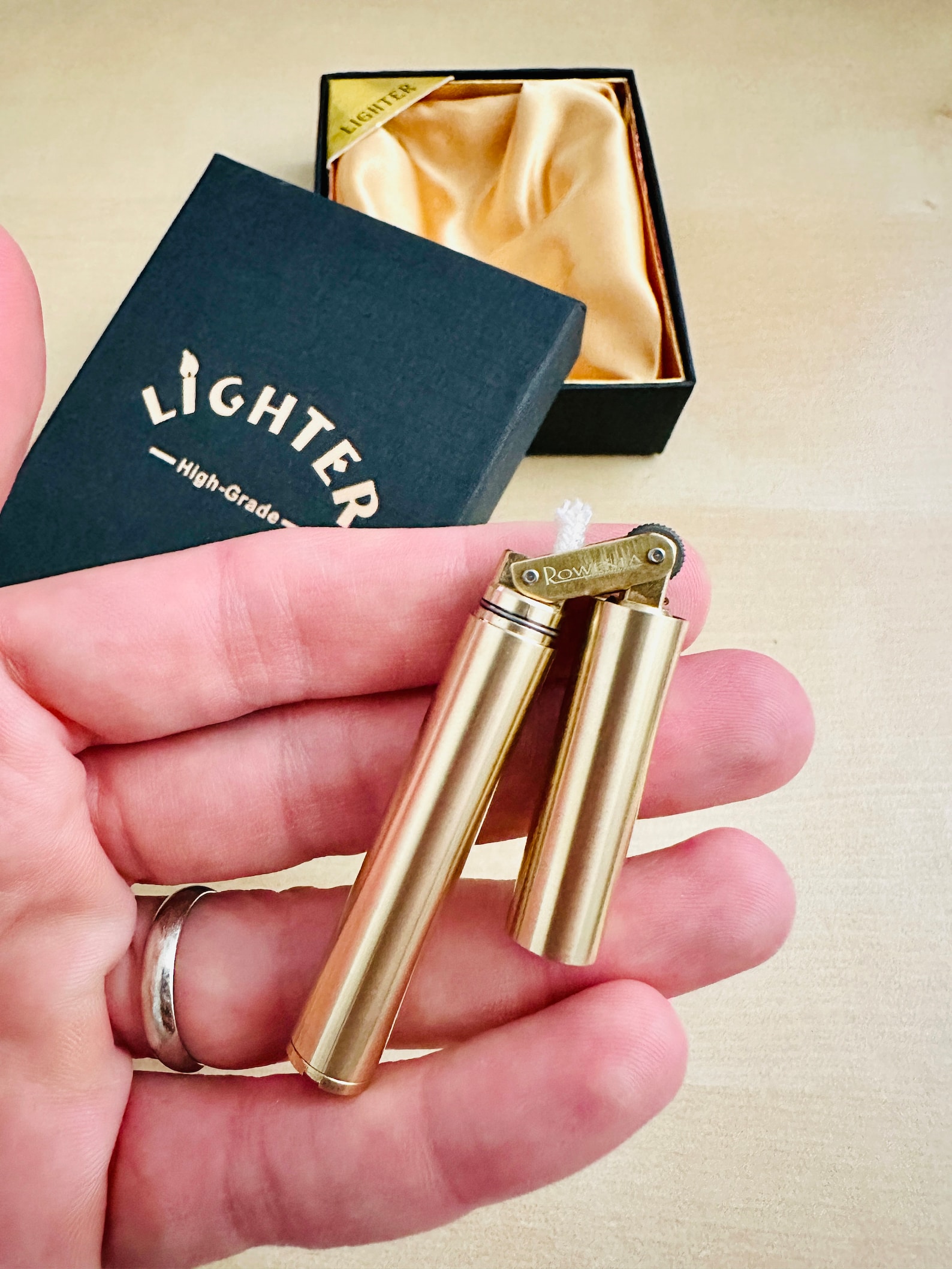 Lighter Kerosene Brass Lighter Stick Lighter Windproof Etsy