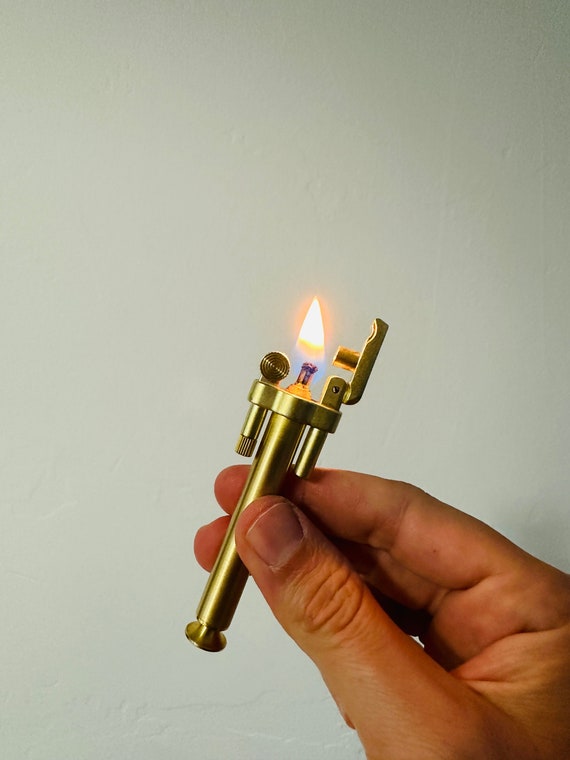 Lighter, Kerosene Brass Lighter, Vintage Lighter, Tobacco Pipe Lighter