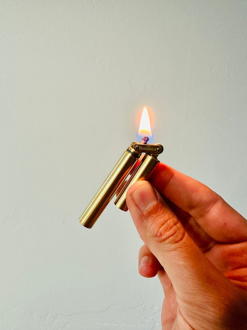 Lighter Kerosene Brass Lighter Stick Lighter Windproof Etsy