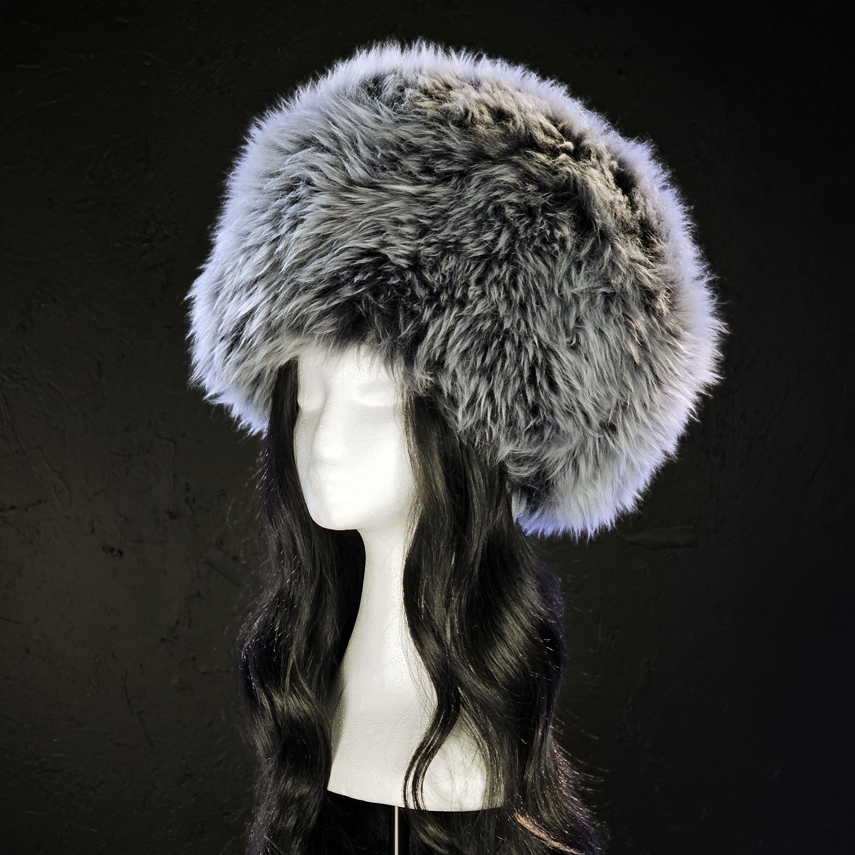 The Leather Works Womens Aspen Sheep Skin Pillbox Hat Size  display picture 2