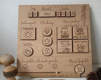 Infinite calendar I children I wooden calendar I