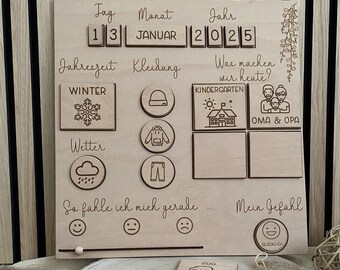 Calendar Children Infinite Calendar Children Perpetual Calendar Magnet Premium Children Daily Schedule Children Daily Schedule Children Birthday Gift