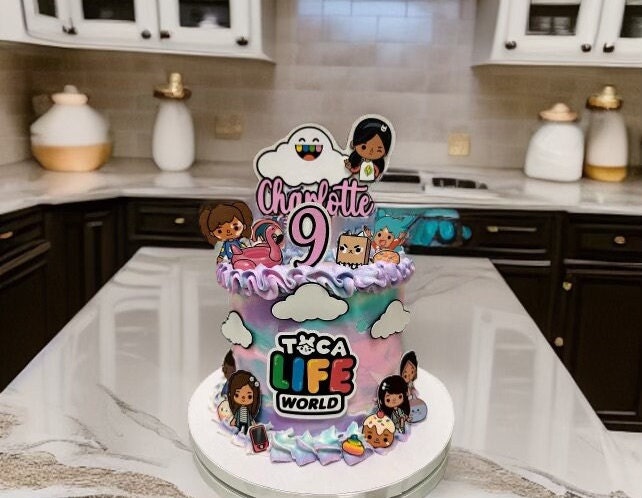  Cakecery Toca Life World Edible Cake Image Topper