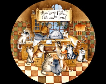 DAVICI houten puzzel: Blije katten | Premium houten puzzels | Houten cadeaus van DAVICI | Ambachtelijke houten puzzels van DAVICI