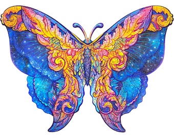 UNIDRAGON Wooden Puzzle Intergalactic Butterfly Gift Box