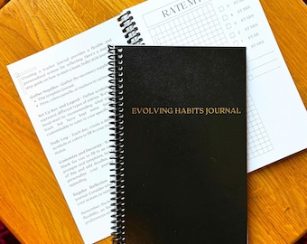 Evolving Habits Journal - 84 Customizable Pages for Mindful Habit Tracking