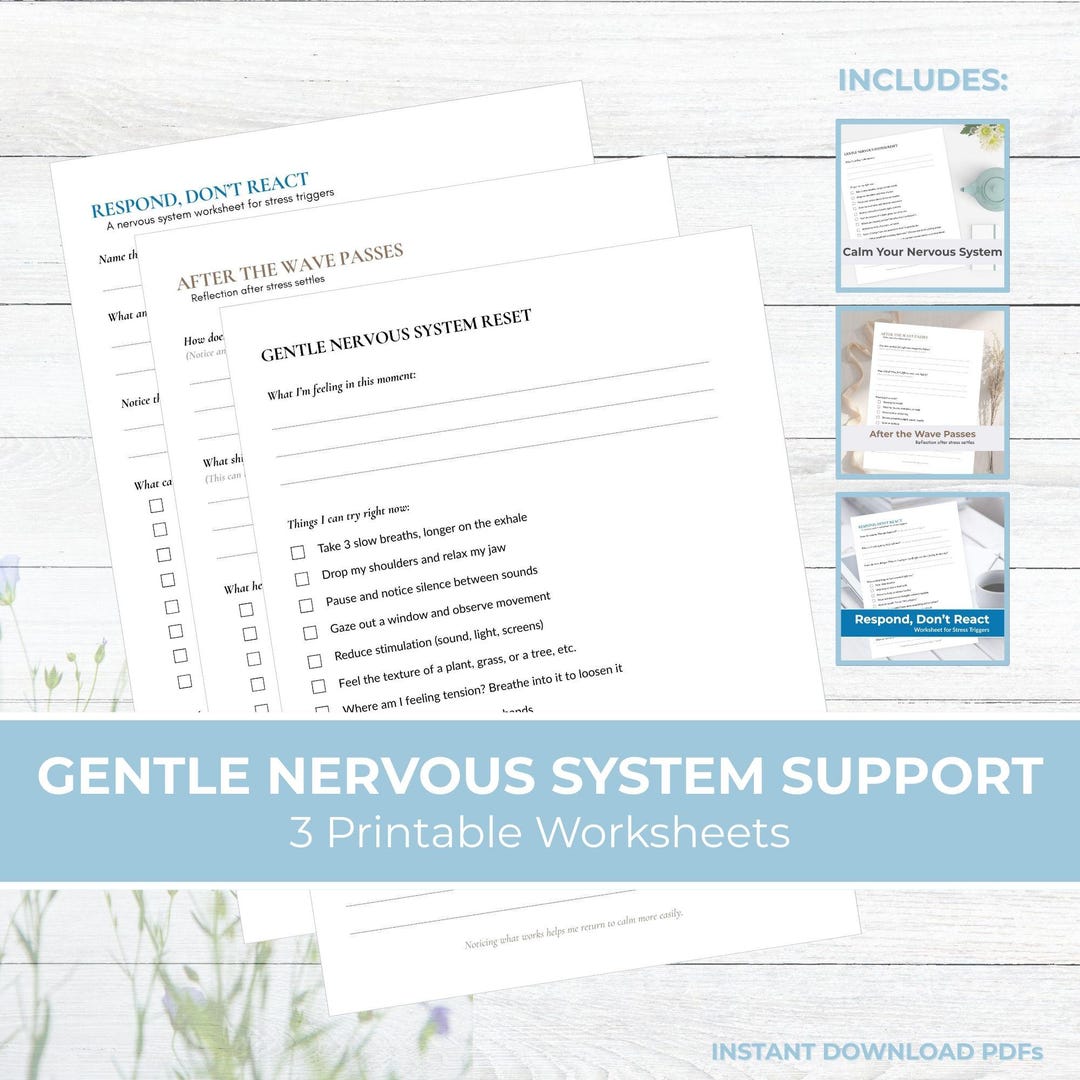 Gentle Nervous System Support Bundle | Calm, Reflect & Respond to ...