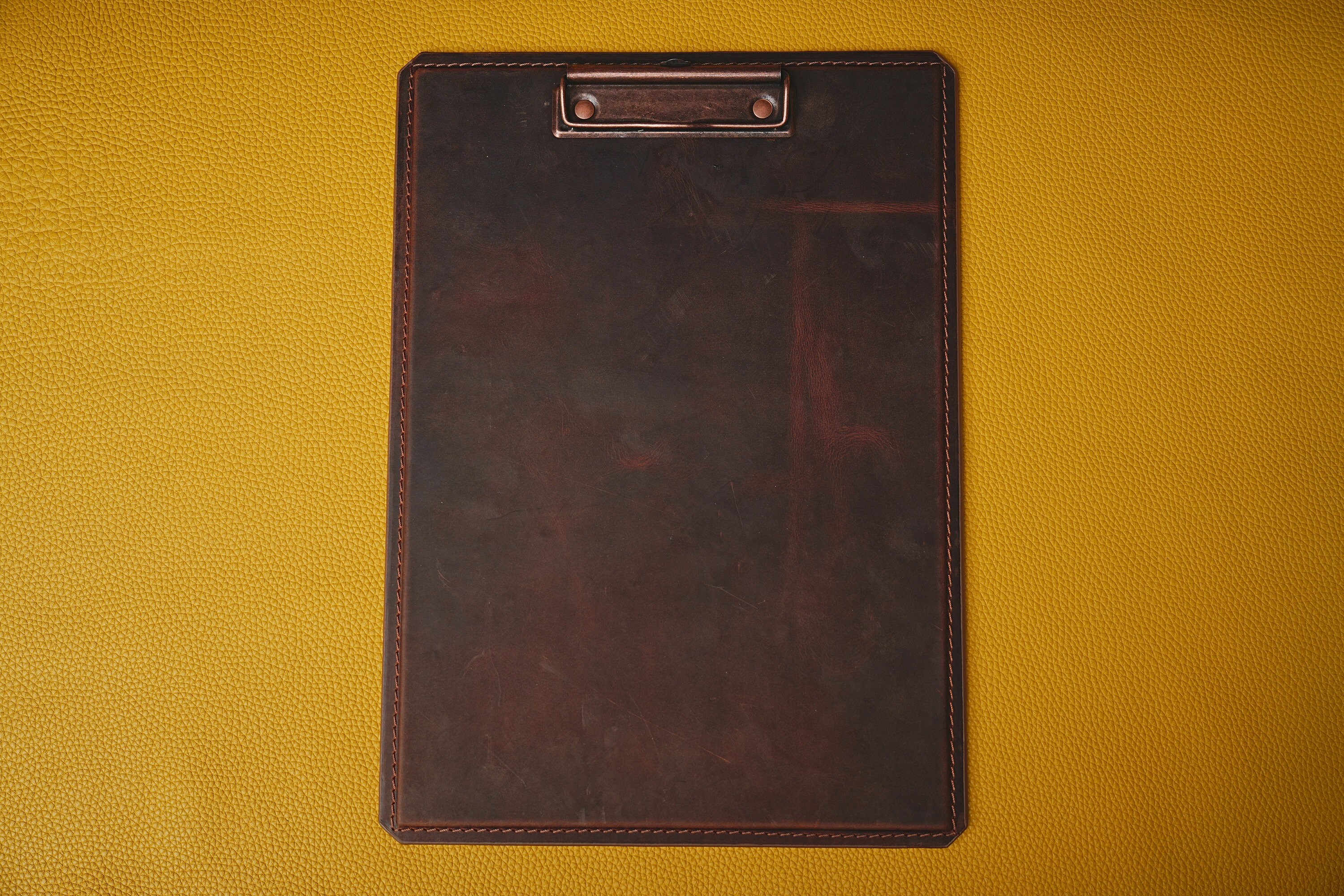 A4 Leather Clipboard Writing Pad With Metal Hook Personalized Etsy