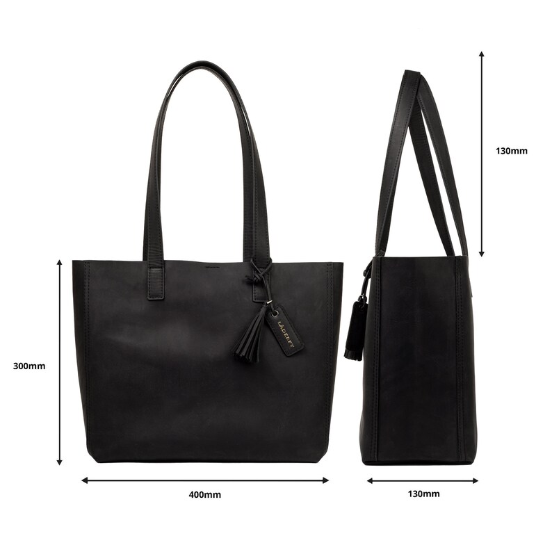 Black Leather Tote Bag Women Briefcase 14 Inch Laptop Tote Bag Etsy