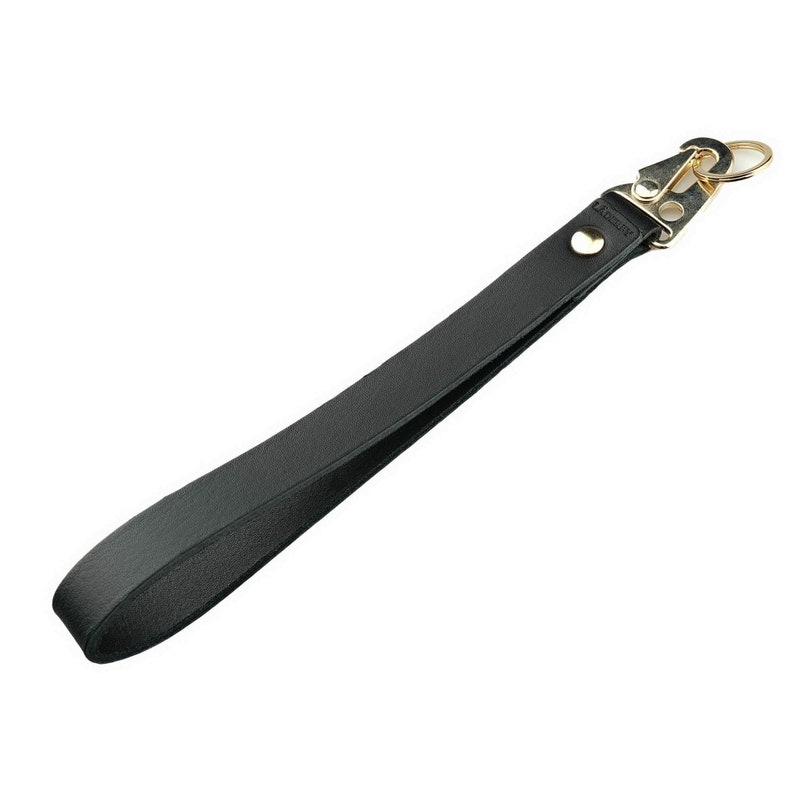 Genuine Leather Keychain With Tactical HK Clip Car Key FOB EDC Keychain