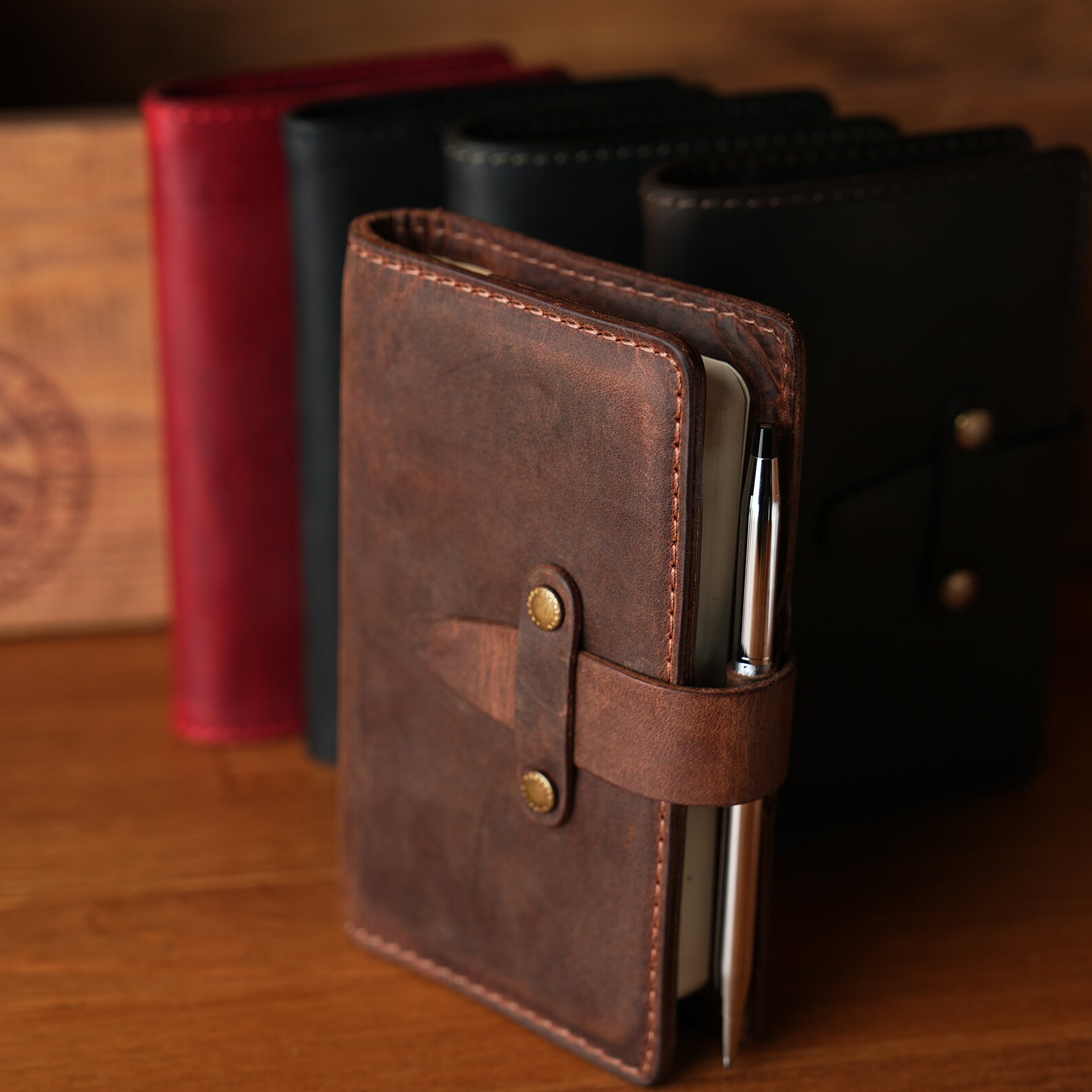 Leather A6 Notebook Cover Personalized Notebook Cover A6 Etsy