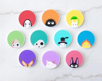 Hand-crafted Ceramic Coasters | Studio Ghibli Side Characters Inspired Coasters