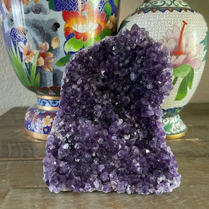 Amethyst Extra Large, 3lb 7 oz, Cut Base Polished Amethyst, Grade A Amethyst, Freestanding High Quality Amethyst