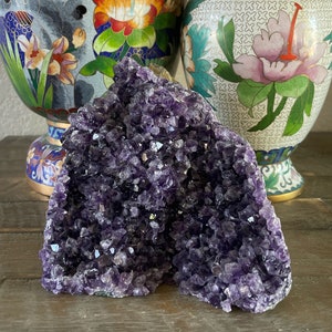 Amethyst Extra Large, 3lb 15 oz, Cut Base Polished Amethyst, Grade A Amethyst, Freestanding High Quality Amethyst