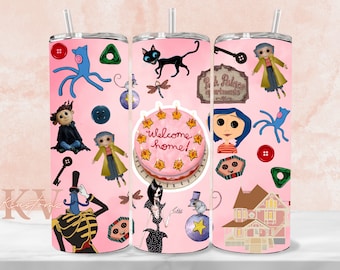 Coraline 20oz Tumbler wrap