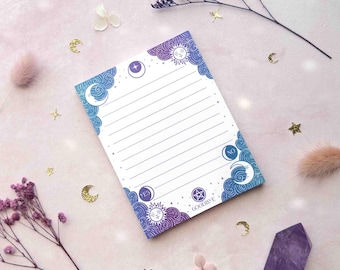 Ouija Notepad Handmade Witchy Memo Pad Spirit Board Pastel Goth Celestial Notes Dark Academia Gothic To Do List Spooky Stationery Witch Gift