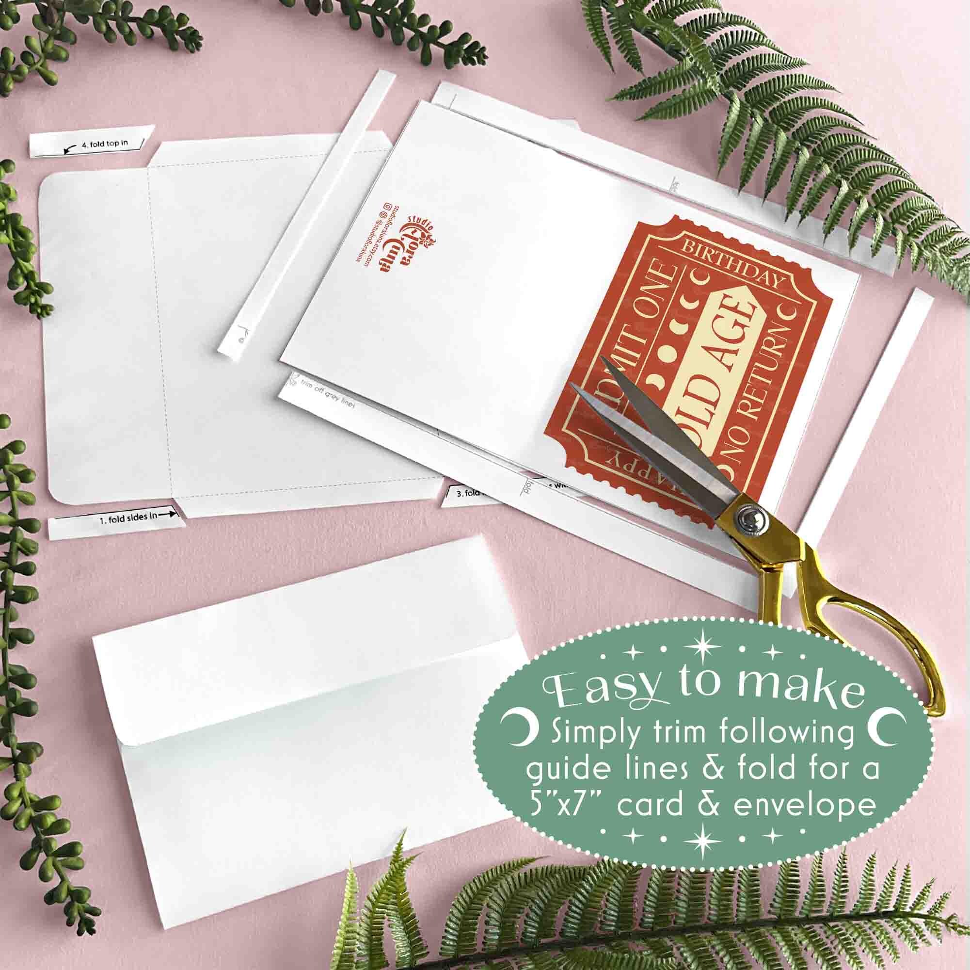 Top Rude Template Rude Birthday Card Printable 5x7 With Envelope Template, Offensive ...