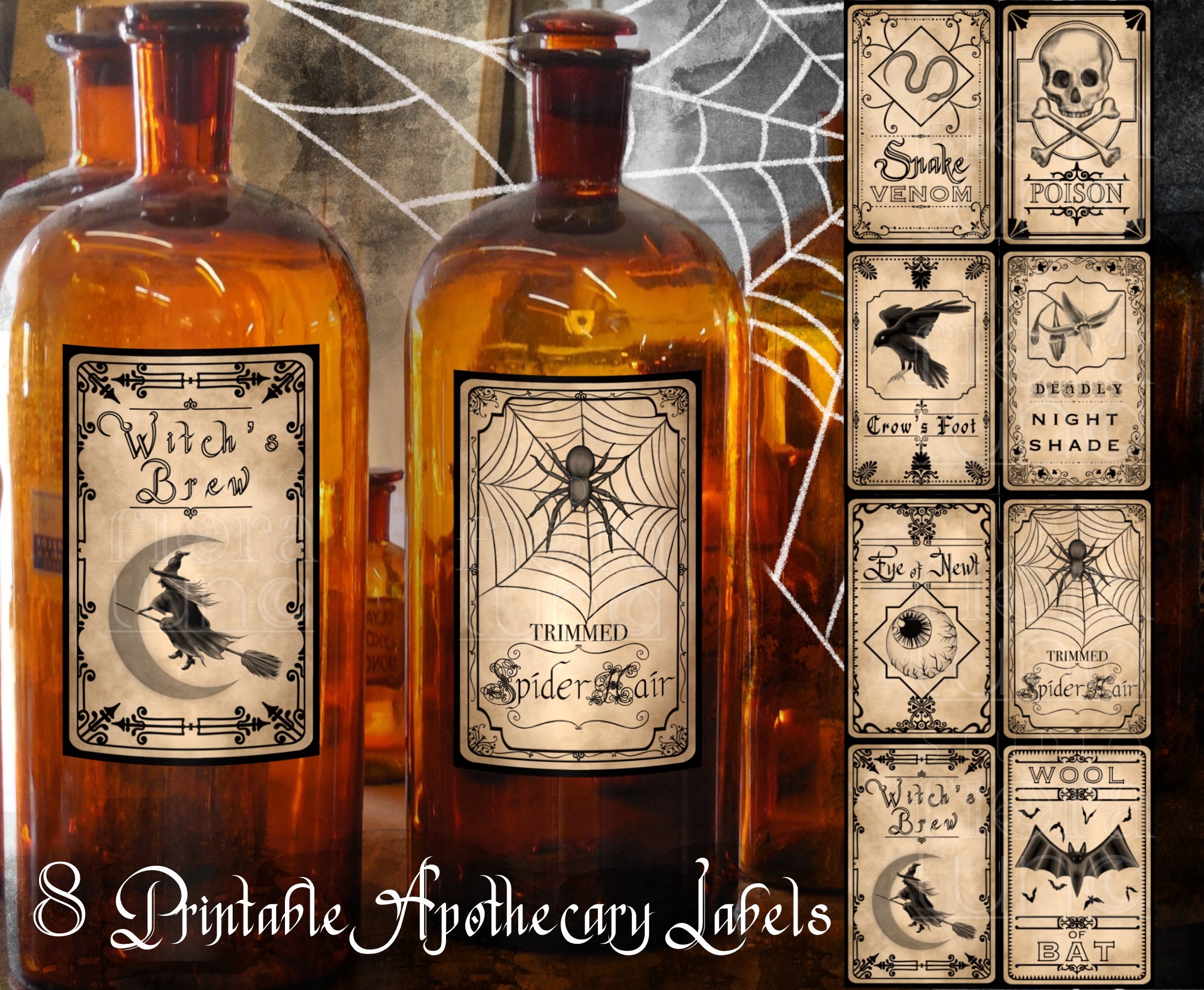 Printable Apothecary Labels Apothecary Labels Halloween - Etsy