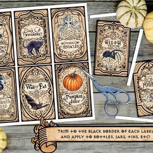 Potion Bottle Labels Printable Apothecary Labels Potion Stickers ...
