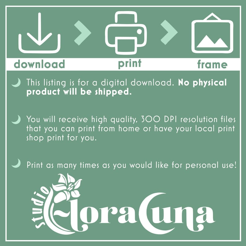 This is a digital download. No physical product will be shipped.