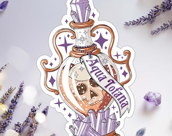 Aqua Tofana Sticker Vinyl Feminist Witchy Gift 4B Movement Female Empowerment Women Choose the Bear Vs Man Smash the Patriarchy History Buff