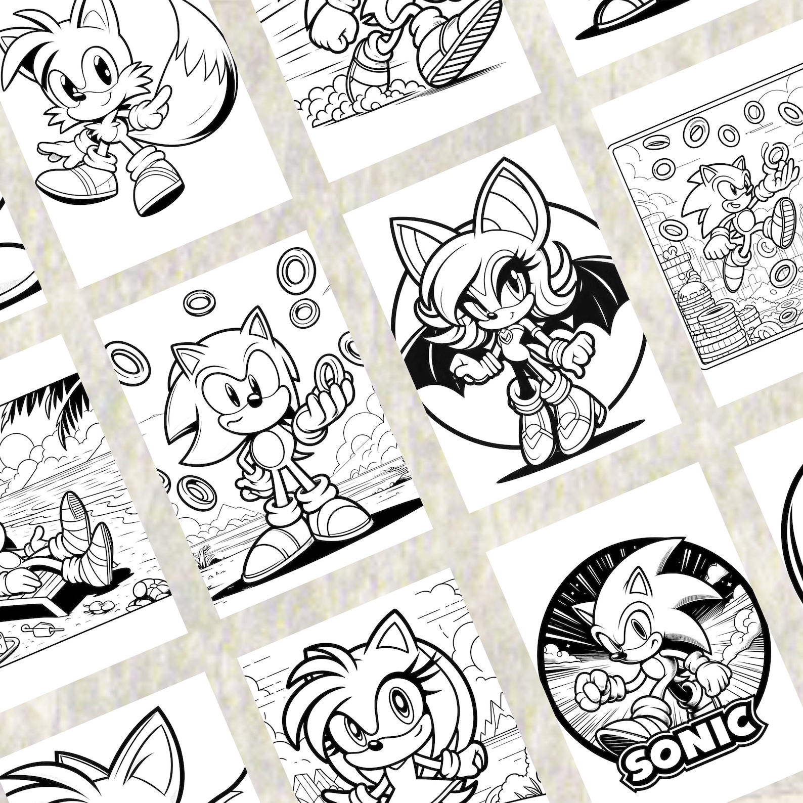 Sonic Printable Coloring Pages, Sonic Coloring Book, Easy and Pretty ...