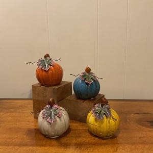 Ceramic Pumpkin Figurines