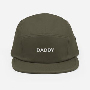 Daddy Hat, Embroidered 5 Panel Cap, Adjustable Strapback, Hat for Dad