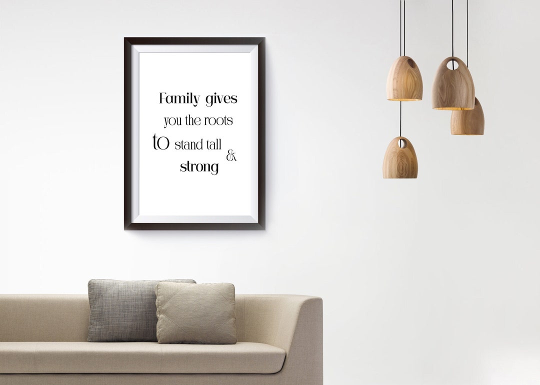 Living Room Printable Family Quotes Prints Wall Arts - Etsy