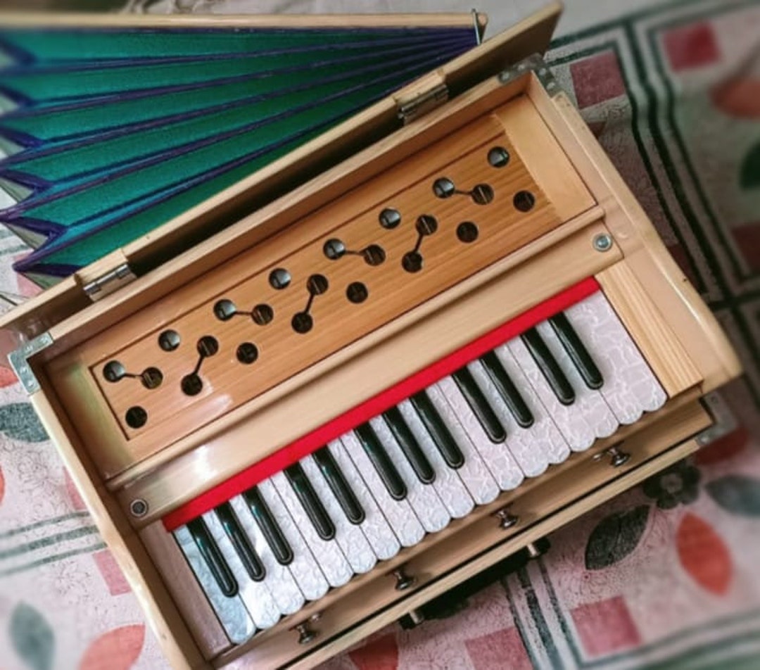Harmonium Teak Wood Natural Color Palitana Reed 7 Bellow Safri Etsy