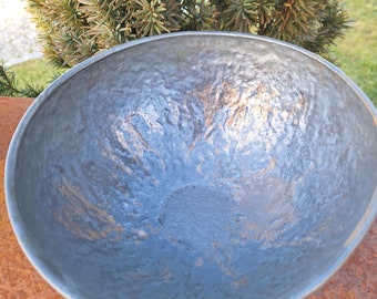 Keramikbowl groß, Schüssel, Salatschüssel, gold matt, 23 cm