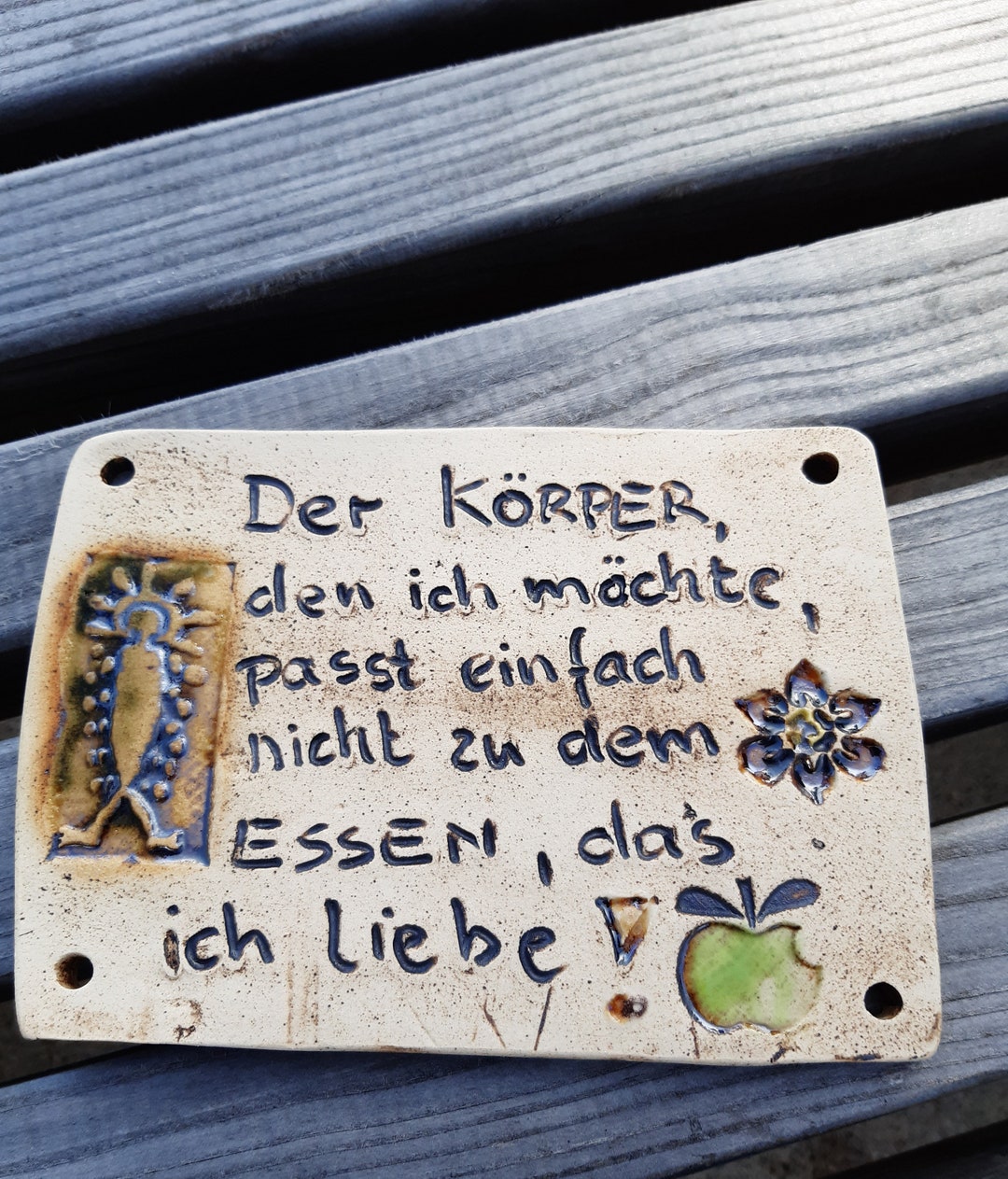 Keramikschild, lustiger Spruch, Wandtafel, Figur...... Etsy.de