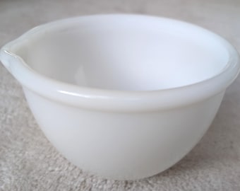 ヴィンテージ グラスベイク ミルクガラス ミキシングボウル サンビーム