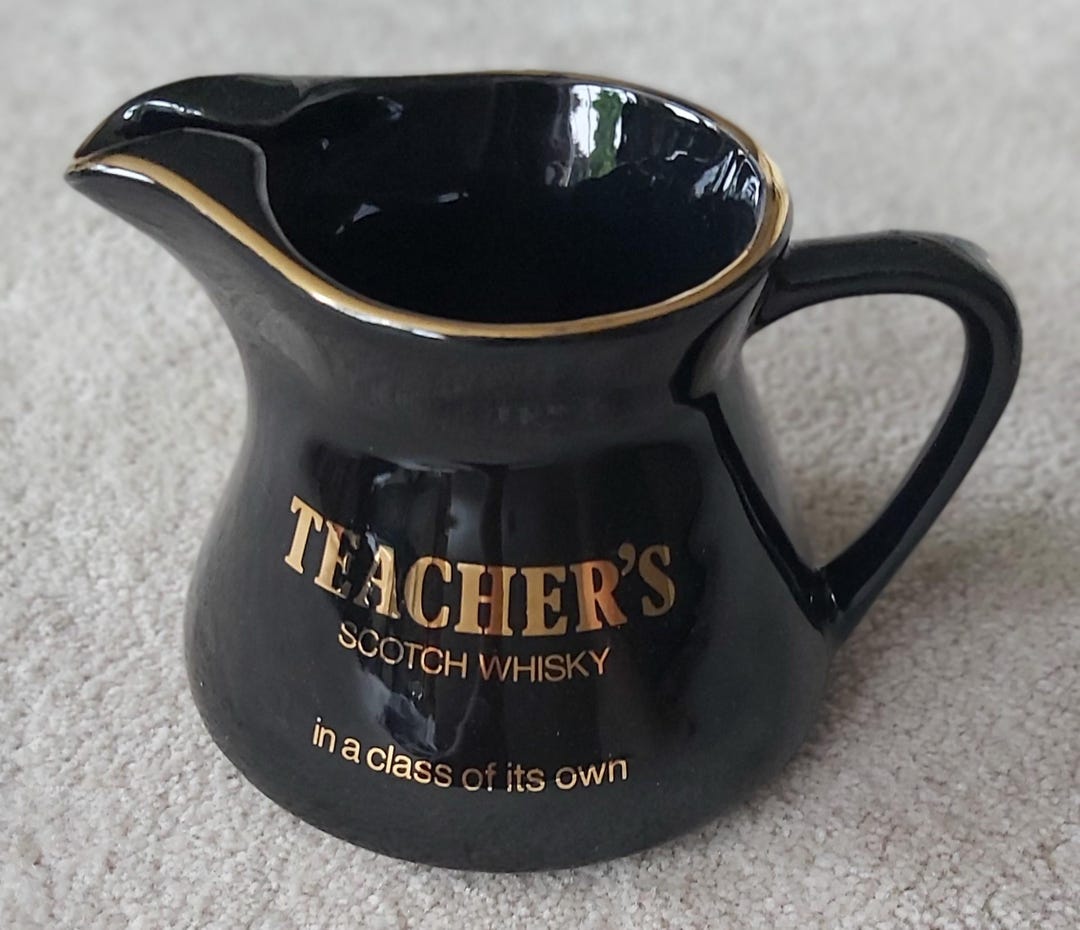 Teacher's Scotch Whisky Ceramic Water Pitcher Jug - Etsy
