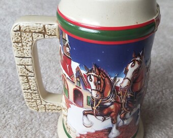 Budweiser 1998 Holiday Stein, Grant's Farm Holiday