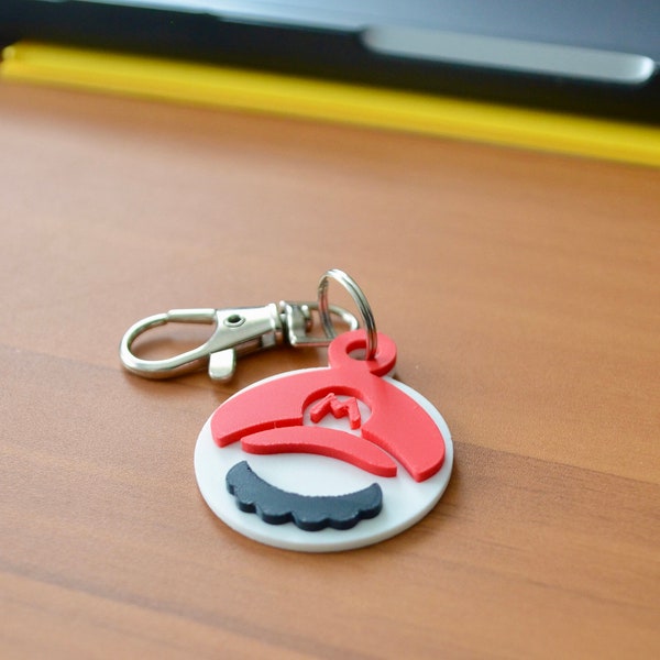 Mustache Keychain Etsy