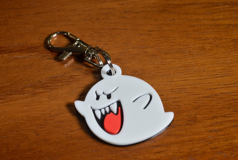 Super Mario Boo or King Boo Keychain/keyring Party Favor for Birthday ...