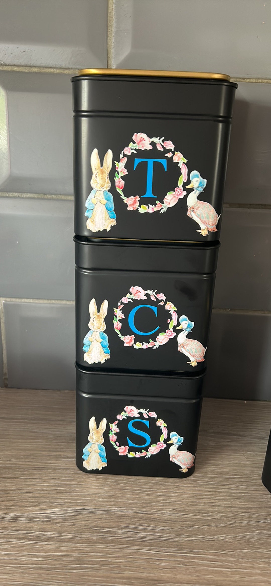 Peter Rabbit Tea Coffee Sugar Pots Etsy