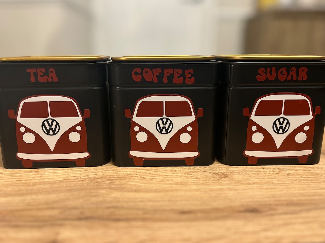 Vw Camper Van Tea Coffee Sugar Pots Etsy