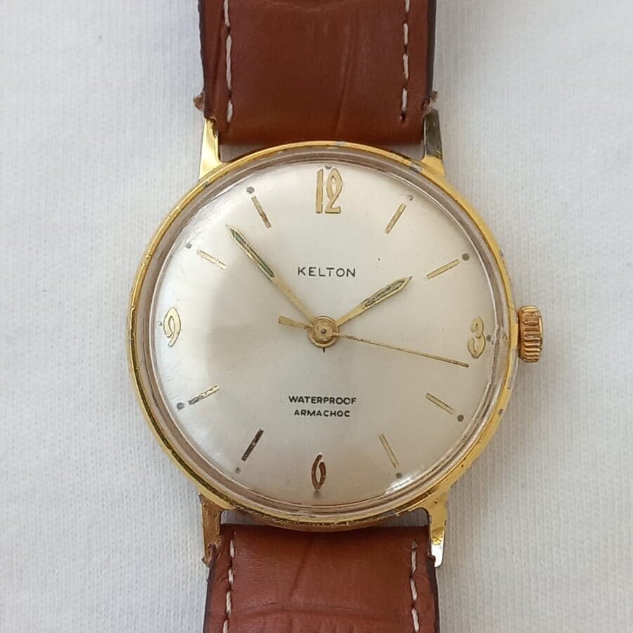 Kelton Vintage Wind-up Watch, Rare Find Mechanical Hand Winding 