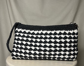 Women Handmade Shoulder Bag, Crochet Pattern Tote Pattern Purse,  Handmade Ladies Handbag