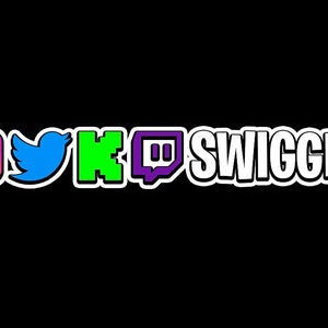 Social Media Lower Thirds Overlay for Twitch Kick Twitter TikTok Instagram Facebook YouTube