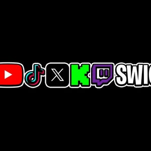 Social Media Lower Thirds Overlay for Twitch Kick Twitter TikTok Instagram Facebook YouTube
