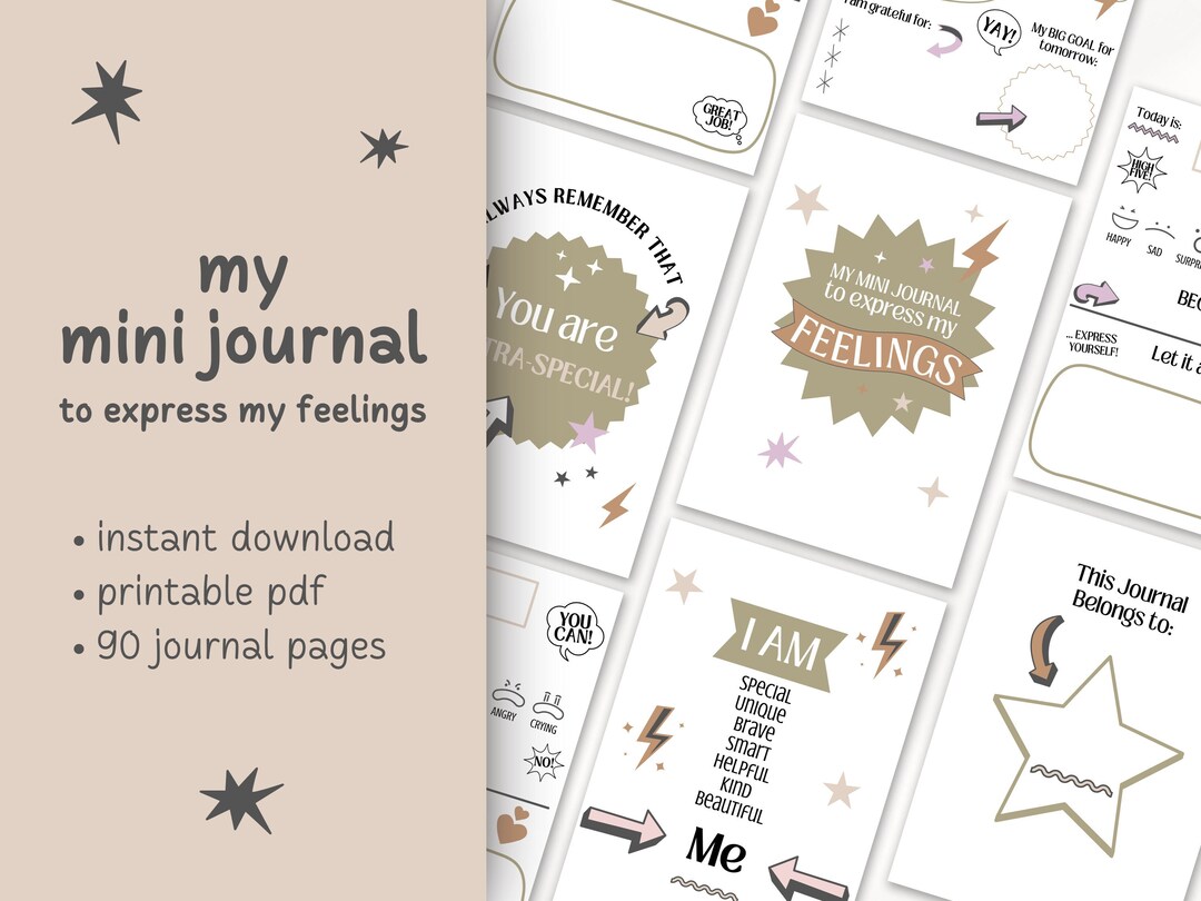 Self Care Journal for Kids, Diary for Children, Daily Kids Journal ...