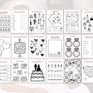 Kids Wedding Activities, Printable Wedding Activities for Kids, Kids ...