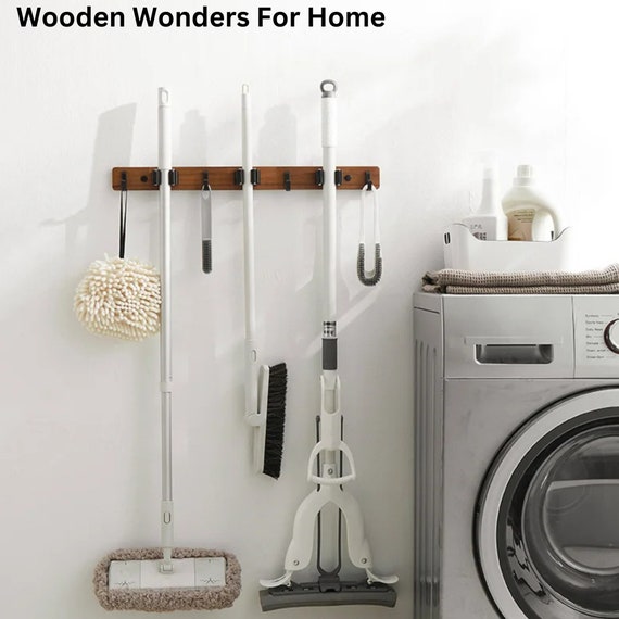 Hooks, Broom and Mop Holder Wall Hanging Hook Coat Hook Towel Hook