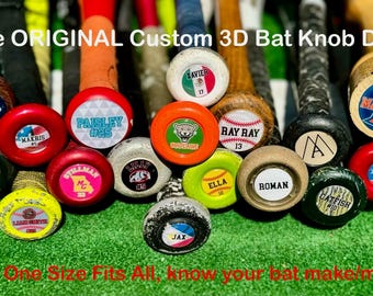 Calcomanías 3D originales y personalizadas para la perilla del bate: ¡Mejora tu bate!