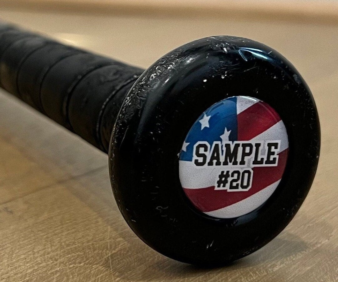 3D Personalized Bat Knob Decal Made to Fit ANY Bat Knob Custom Made