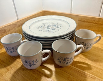 Country Ware Ashberry Stoneware Plates and Mugs
